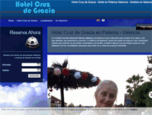 Tablet Screenshot of hotelcruzdegracia.es